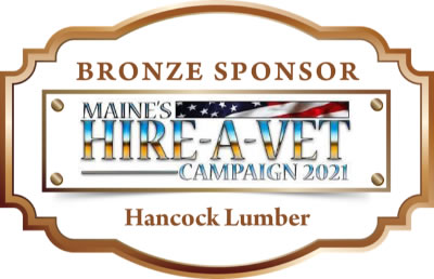 This is the sponsor medallion for hancock lumber.